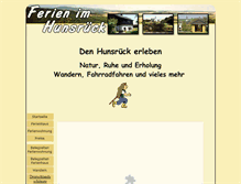 Tablet Screenshot of fewo-hunsrueck.de